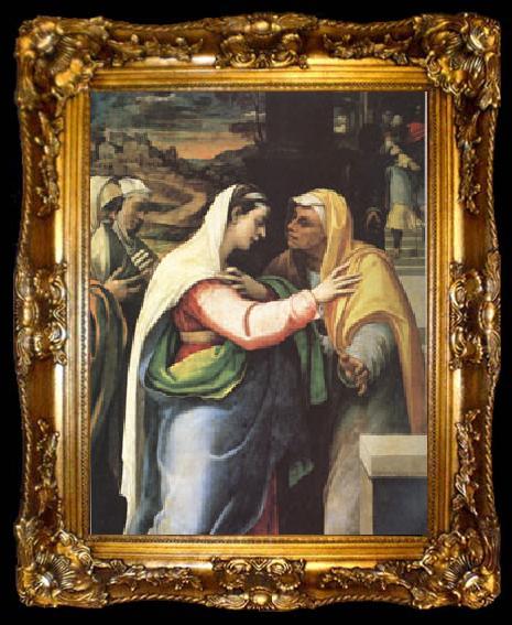 framed  Sebastiano del Piombo The Visitation (mk05), ta009-2